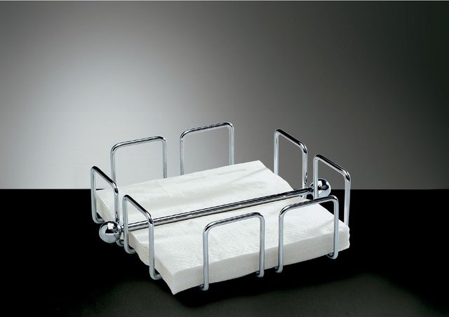APS Serviettenhalter WIRE in Silber, B/T/H: 19 x 19 x 6,5 cm - Bild 2