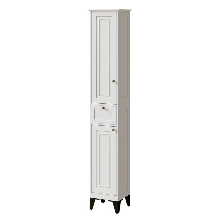 Vicco Vanity Hochschrank Weiß, B/T/H: 32 x 17,2 x 175 cm - Bild 2