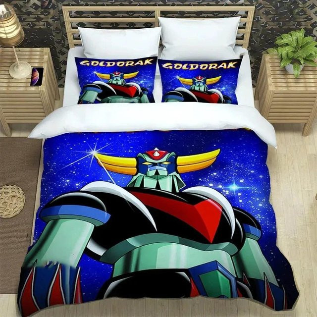 Ufo Robo Grendizer Goldorak Bettwäsche Set aus Mikrofaser, Mehrfarbig, B/H: 70 x 133 cm - Bild 1