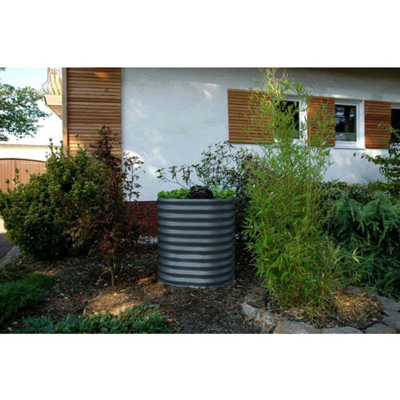 Vitavia Hochbeet Terra Rund 858 aus Zincalume Stahlblech, grau, B/T/H: 82,1 x 82,1 x 85,8 cm - Bild 7