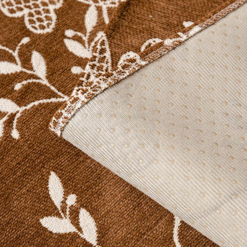 Super Six Sofakissen mit floralem Chenille-Bezug im nordischen Design, B/B: 70 x 70 cm - Bild 4