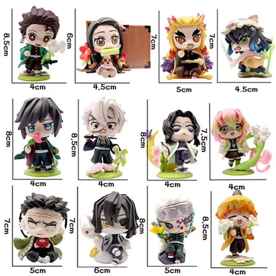 Bandai Demon Slayer Blindbox, Tanjiro Kamado Nezuko Cartoon-Figur, 1-12 Stück Set - Bild 3