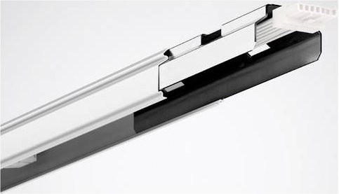 Trilux LED Tragprofil IP20 aus Aluminium in Weiß, Länge: 4425 mm - Bild 1