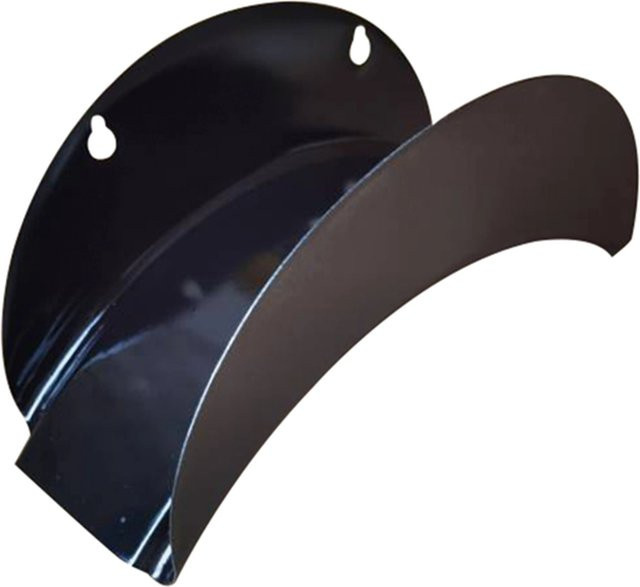 LUX-TOOLS Wandschlauchhalter aus Metall in Schwarz zur Wandmontage - Bild 1