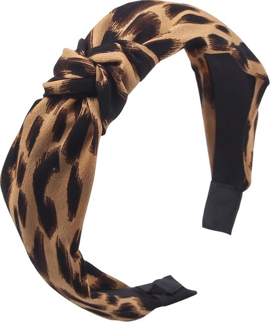 shinyize Haarband, Samt, Leopardenmuster, Unisex - Bild 1