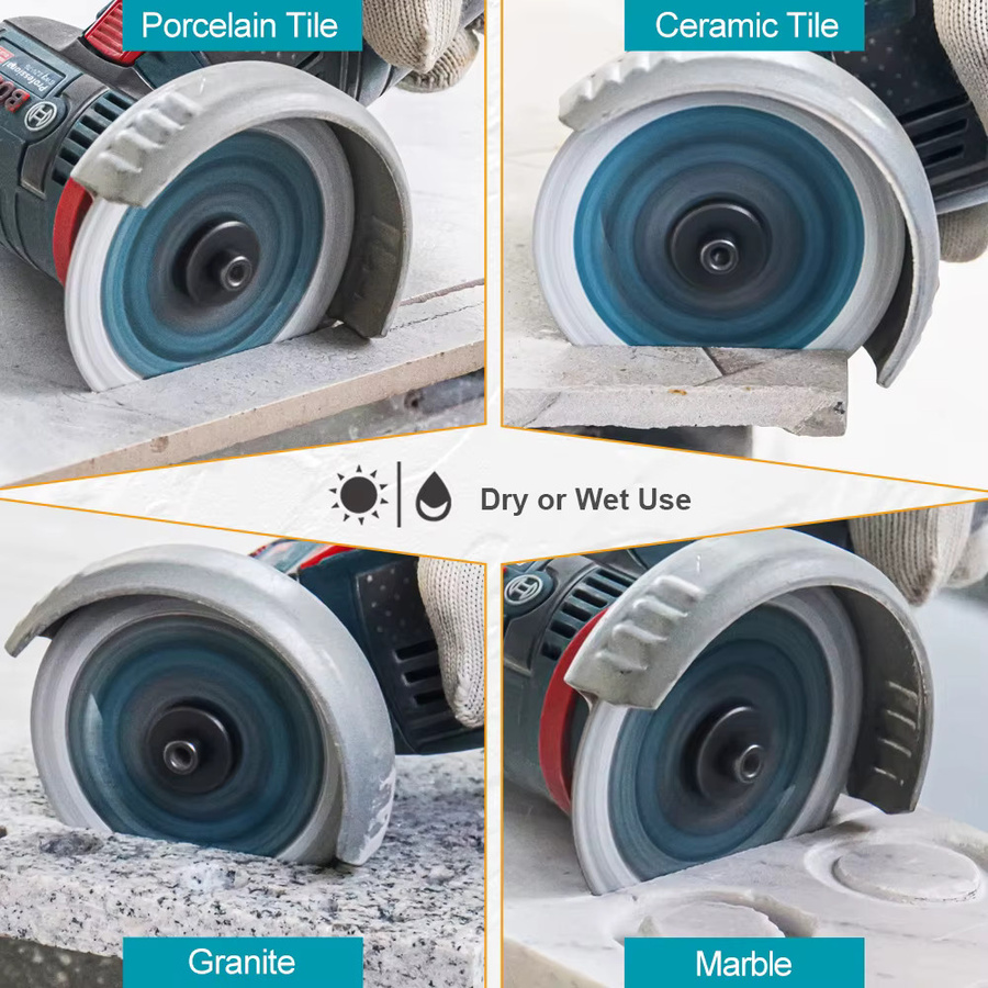 EXFEIN Diamant-Trennscheibe mit Mesh Cut für Fliesen, Marmor, Keramik und Granit, Durchmesser: 75 mm - Bild 4
