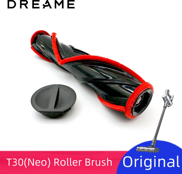 Dreame T30 Teppich-Rollenbürste mit V-förmiger Hauptrollbürste und 12mm Stift für V11SE, V12, T10, T20 Pro, T20 und T30 NEO in Schwarz - Bild 1