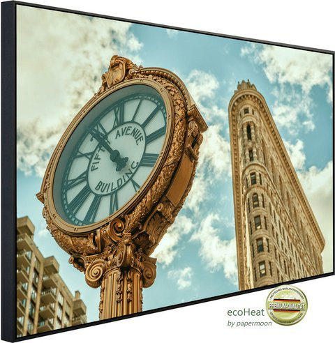 papermoon Infrarotheizung EcoHeat Flatiron New York mit Matt-Effekt in Bunt, App-Steuerung und Überhitzungsschutz - Bild 1