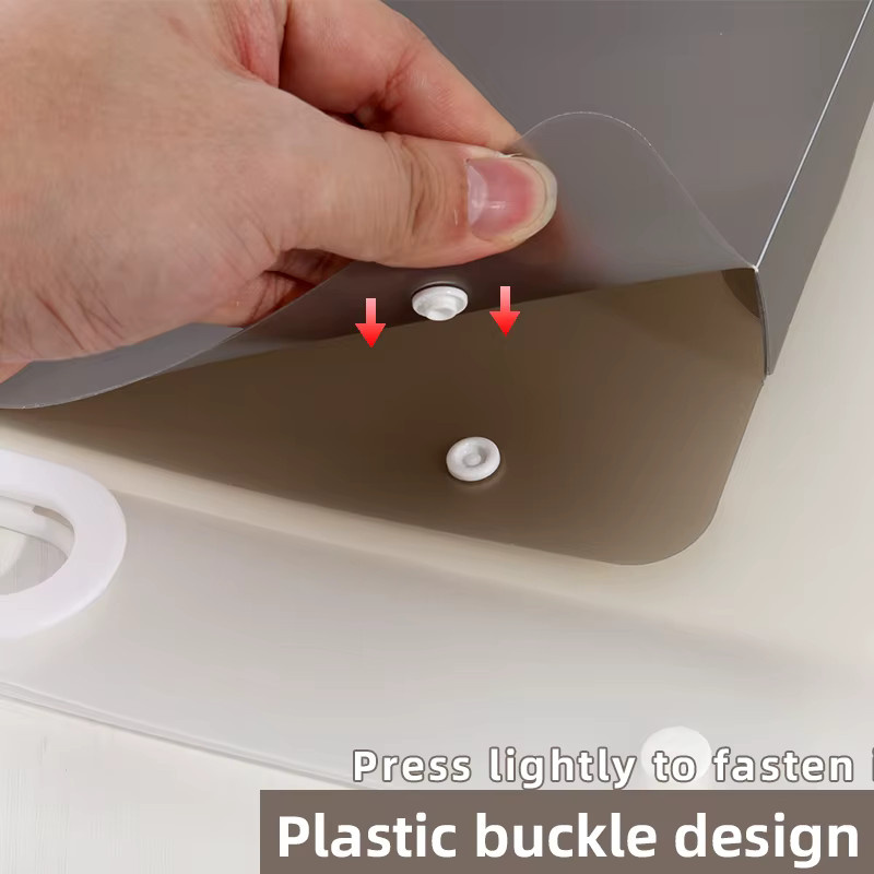 KOBEST Kunst-Portfolio-Tasche in Braun mit wasserdichtem Kunststoff und Snap-Verschluss für Skizzenpapier und Dokumente - Bild 2