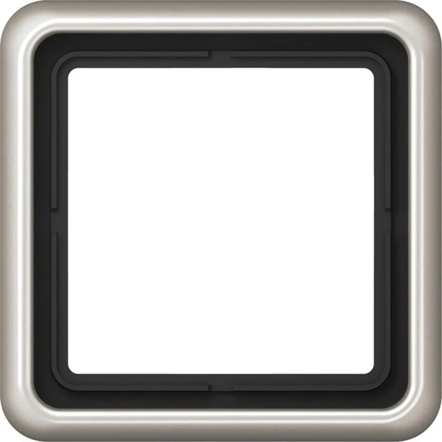 Jung Abdeckrahmen 1-fach CD500 in Platin/Silber - Bild 1
