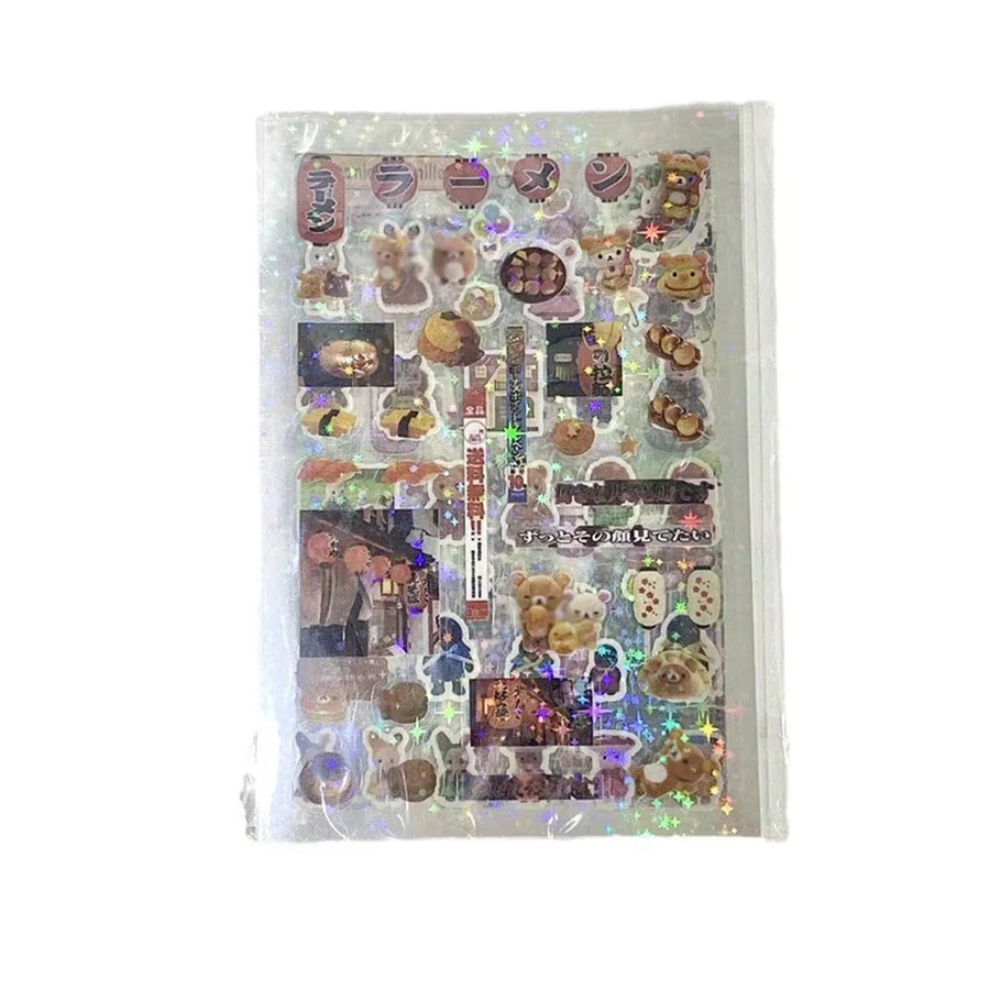 100 Stück Y2K Glitzer Aufkleber in Multicolour für DIY Dekoration von Journal, Telefon und Gepäck - Bild 2