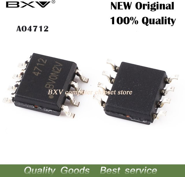10 Stück AO4712 4712 MOSFET SOP-8 in Schwarz von BXV - Bild 1