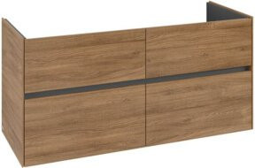 V&B Waschtischunterschrank Collaro in Kansas Oak mit mittigem Waschtisch, B/T/H: 126,1 x 48,0 x 61,0 cm - Bild 1