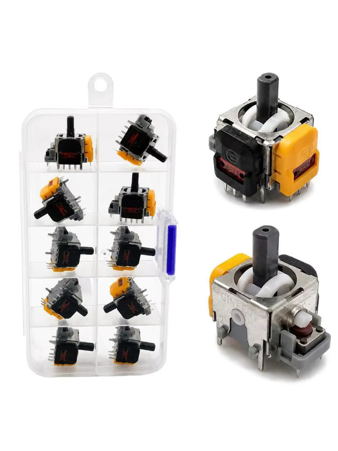 10 Stück 3D-Analog-Sensor Hall-Effekt-Joystick Ersatzteile für PlayStation 5, PS4, Xbox One und Nintendo Switch Pro in Multicolor - Bild 3