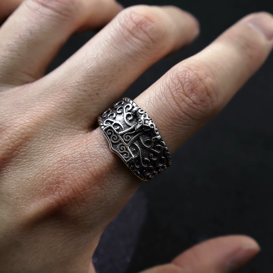 LENNIK Ring, versilberter Kupfer, Herren - Bild 2