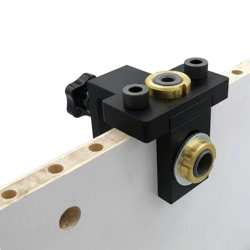 GDART Einstellbares Holz Dübel Jig Set mit 8 mm und 10 mm Bohrern in Schwarz - Bild 2
