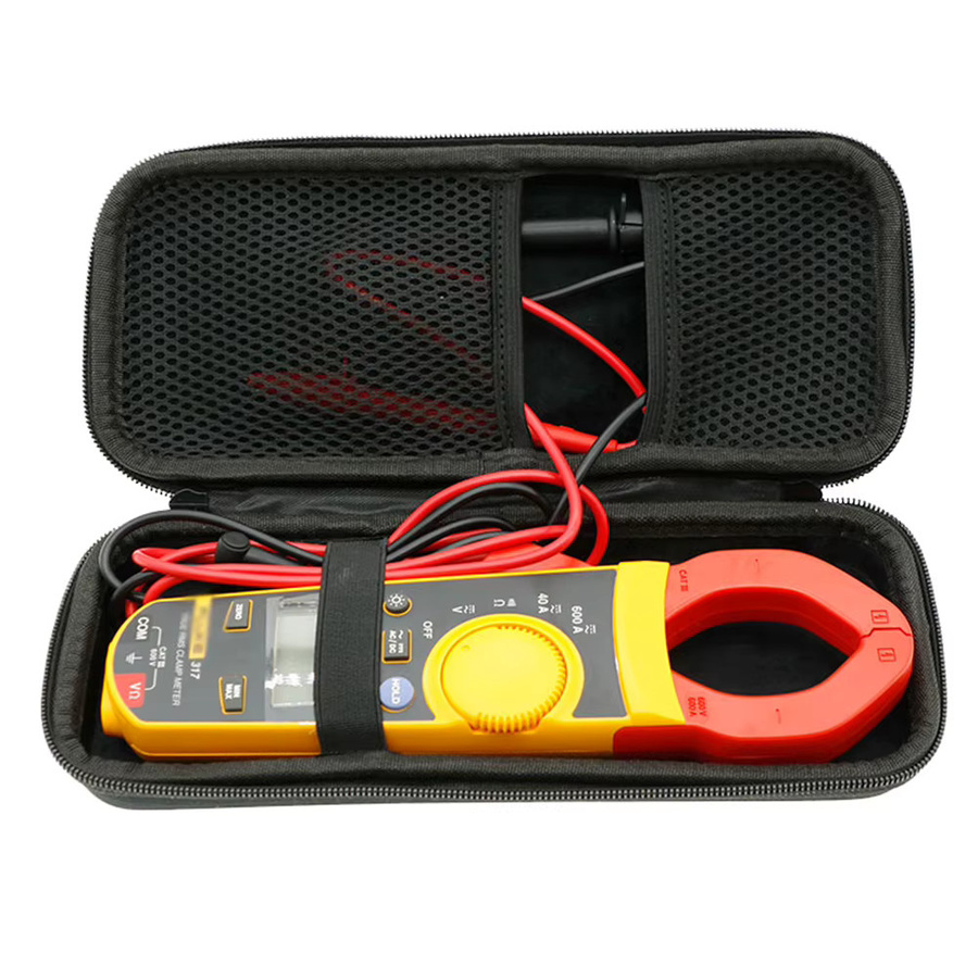 Fluke EVA Hartschutzbox in Grau als Tragetasche und Etui für das digitale Zangenmessgerät Fluke 317 sowie für Fluke F319 und F365 Zangenmultimeter, B/T/H: 25,0 x 10,0 x 25,0 cm - Bild 3