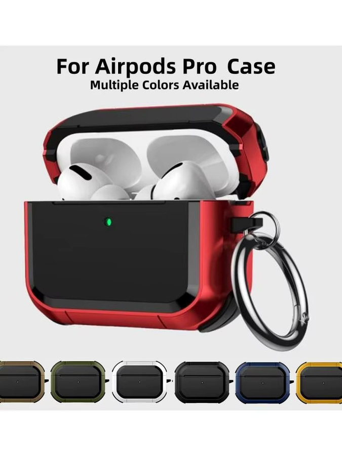 Silikon Schutzhülle für Apple AirPods Pro 2, 3 und 1 in Gelb mit Schlüsselbund - Bild 5