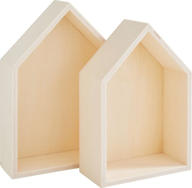 VBS Holzregal Haus in Beige für Erwachsene - Bild 1
