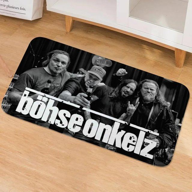 Fußmatte Karpetti mit Böhse Onkelz Motiv, Schwarz, B/B: 40 x 60 cm - Bild 1