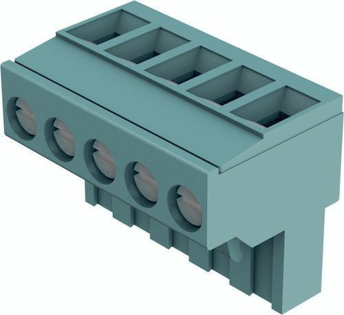 HARTING Leiterplattensteckverbinder 14310516402000 mit 1 Reihe aus Messing in Blau - Bild 1