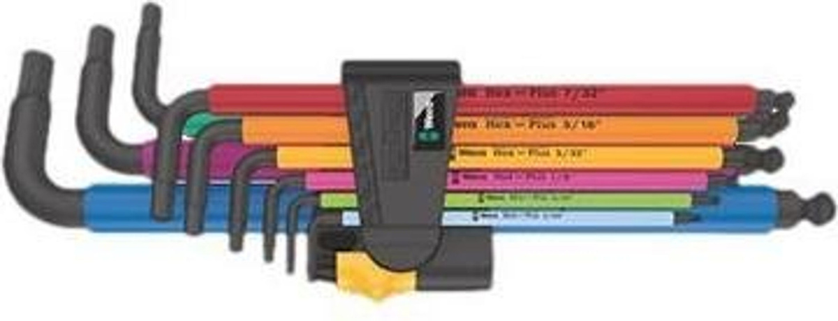 Wera Hex-Plus Multicolour Imperial 2 Winkelschraubendreher-Set 9-teilig in Multicolour - Bild 2