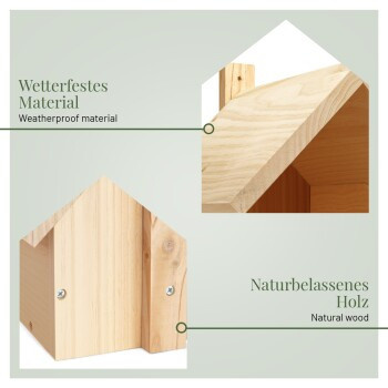 WILDLIFE HOME Nistkasten für Amseln 2er Set aus Holz in Braun - Bild 2