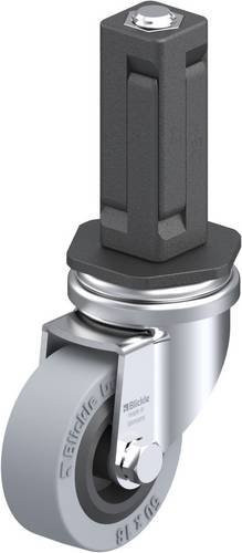 Blickle LRA-VPA 50G-EV03 Lenkrolle mit Rad-Durchmesser 50 mm und einer Tragfähigkeit von 40 kg in Grau und Schwarz - Bild 1