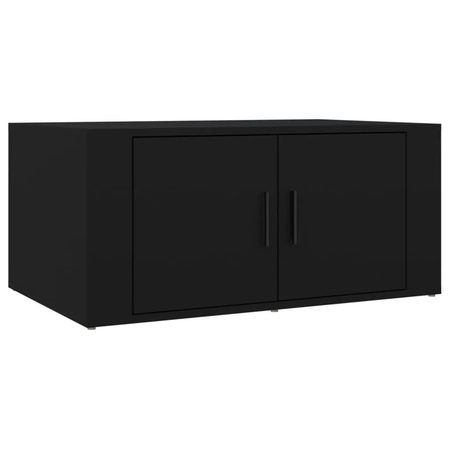 vidaXL Couchtisch aus Holzwerkstoff in Schwarz, B/T/H: 80 x 50 x 36 cm - Bild 2