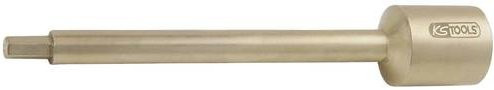 KS Tools BRONZEplus Bit-Stecknuss Innensechskant 1/2" in Gold, Größe 8 mm, Länge 120 mm - Bild 1