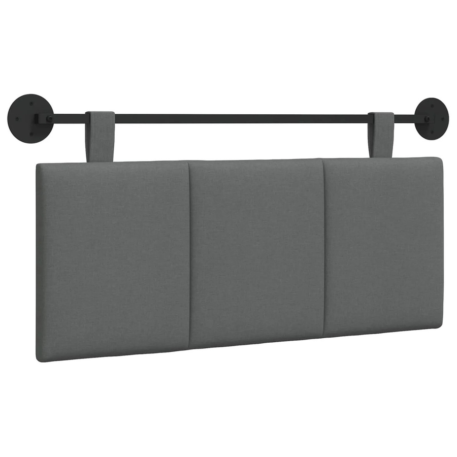 vidaXL Wandmontiertes Polsterpaneel Dunkelgrau B/H: 110 x 55 x 5 cm - Bild 2