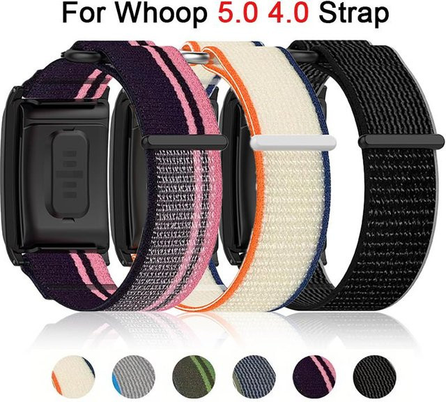 CRESTED Smartwatch-Armband Nylon, Schwarz, Unisex - Bild 1