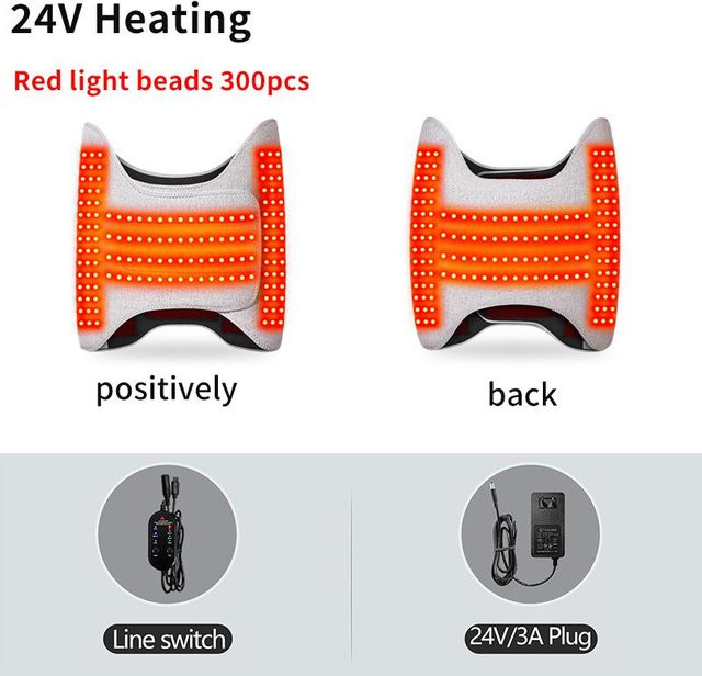 Elektrisches Hüftmassagegerät mit Wärmetherapie und Multi-Vibrations-Kneten - Bild 1