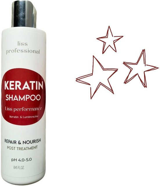 Onix Liss Keratin Shampoo, 250 ml, für strapaziertes Haar - Bild 1