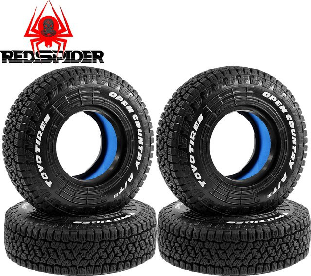 RS RC Crawler Gummireifen, 4-teiliges Set, 1:10, 105mm, 1,9 Zoll - Bild 1