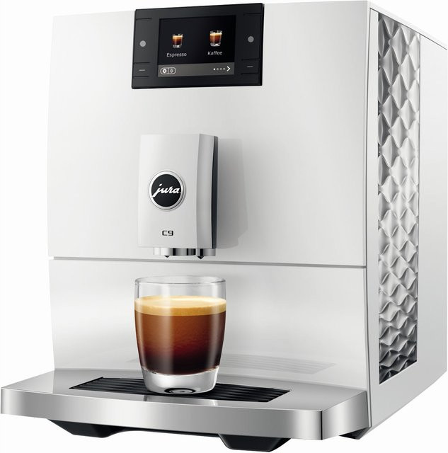 JURA C9 Kaffeevollautomat Piano White mit App-Steuerung und Touch-Display - Bild 1