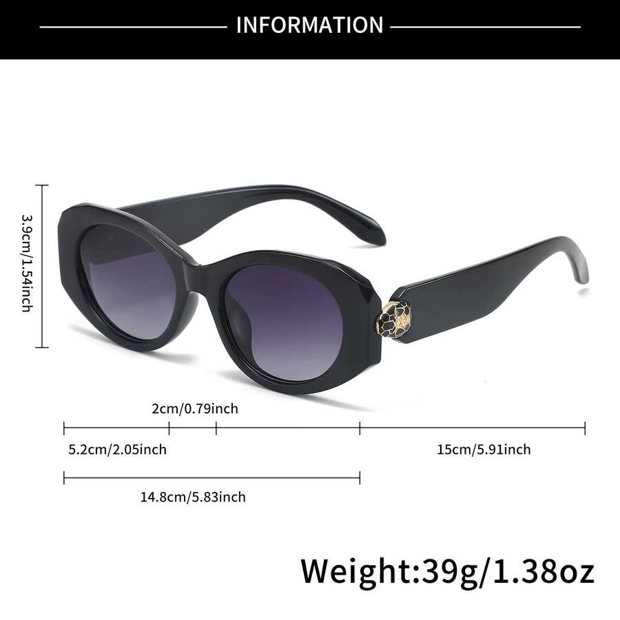 AINII Sonnenbrille, Vollrand, Kunststoff, Schwarz, Unisex - Bild 4