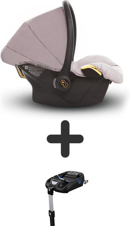TPFLiving Babyschale Ultra Stoff in Pastell und Gold mit oder ohne Isofix