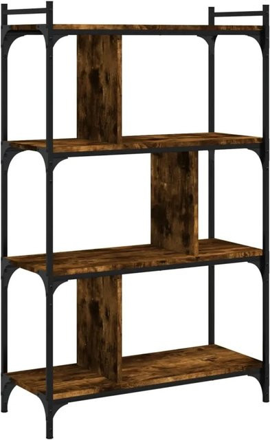 VidaXL Bücherregal mit 4 Böden in Räuchereiche, B/T/H: 76 x 32 x 123 cm - Bild 1