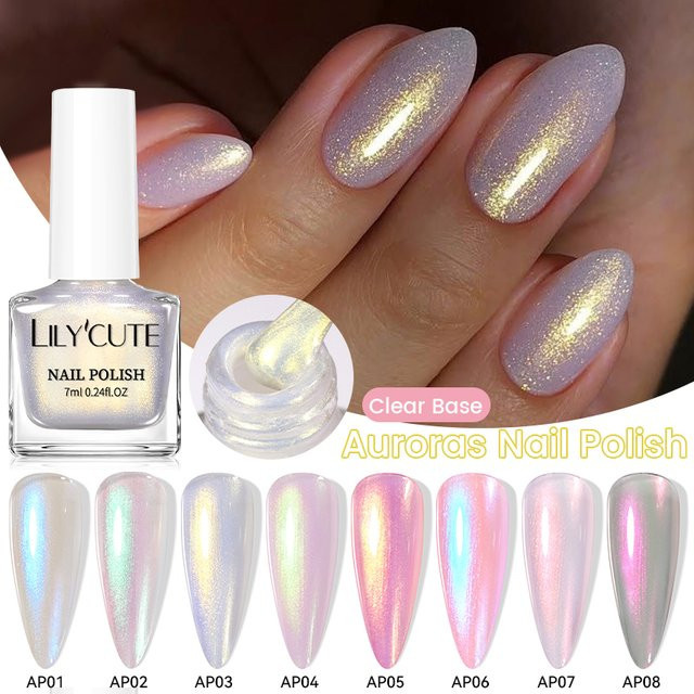 LILYCUTE Auroras Glitzer-Nagellack, 7 ml, bunt, glänzend - Bild 1