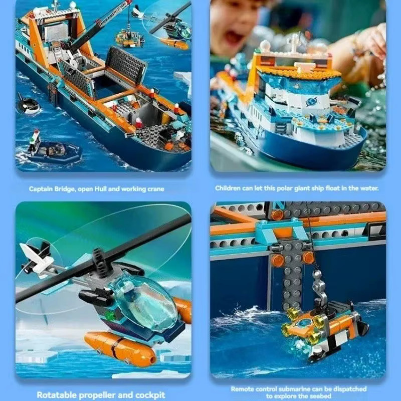 LEGO City 60368 Tiefsee-Erkundungsschiff, Baustein-Spielzeug, 815 Teile - Bild 4