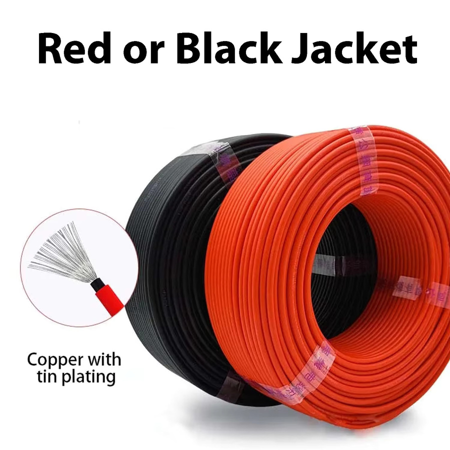 EVSOLAR Solarkabel PV Kabel aus hochwertigem Kupfer in Schwarz oder Rot - Bild 4