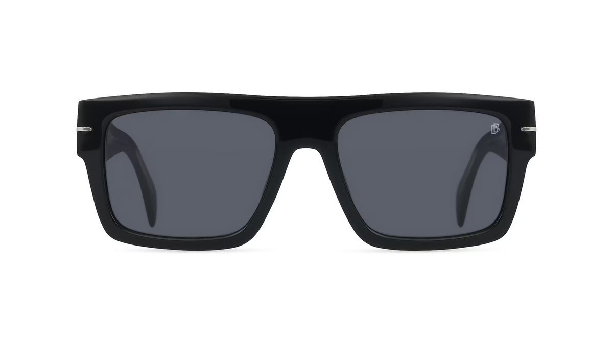David Beckham DB 7161/S Sonnenbrille Browline, Vollrand, Acetat, Herren, schwarz - Bild 1