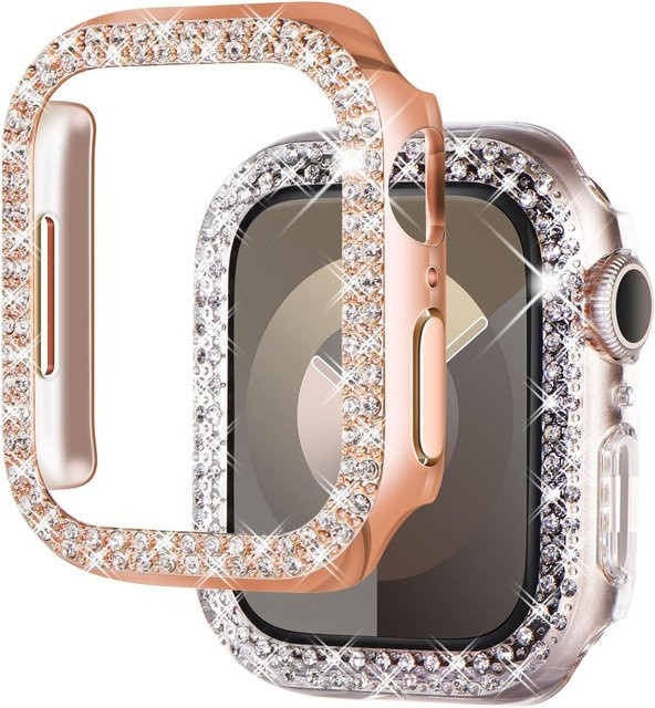 JBAILI Schutzhülle für Apple Watch, Bling Diamond, Damen - Bild 1