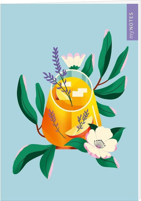 myNOTES Papeterie Notizheft Farben des Sommers Limonade A5 Multicolour - Bild 1