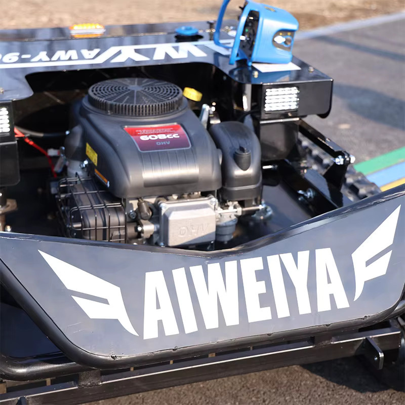 AIWEIYA Ferngesteuerter Rasenmäher-Roboter in Schwarz mit 900mm Schnittbreite - Bild 2