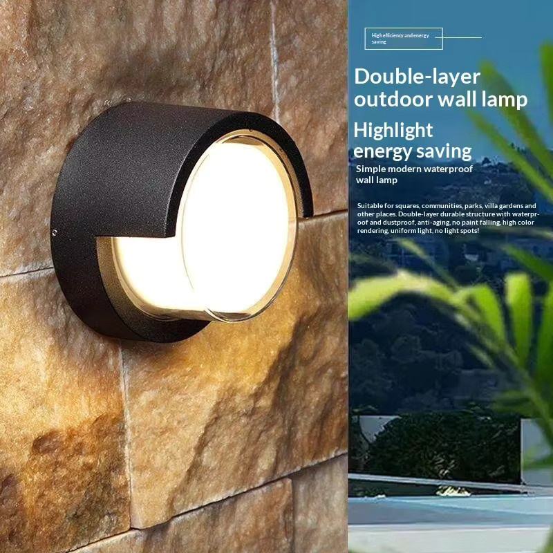 TRAZOS LED Außenwandleuchte in Weiß, moderne Up-Down Wandlampe mit warmweißem Licht, IP66 wasserdicht für Garten, Balkon und Veranda - Bild 2