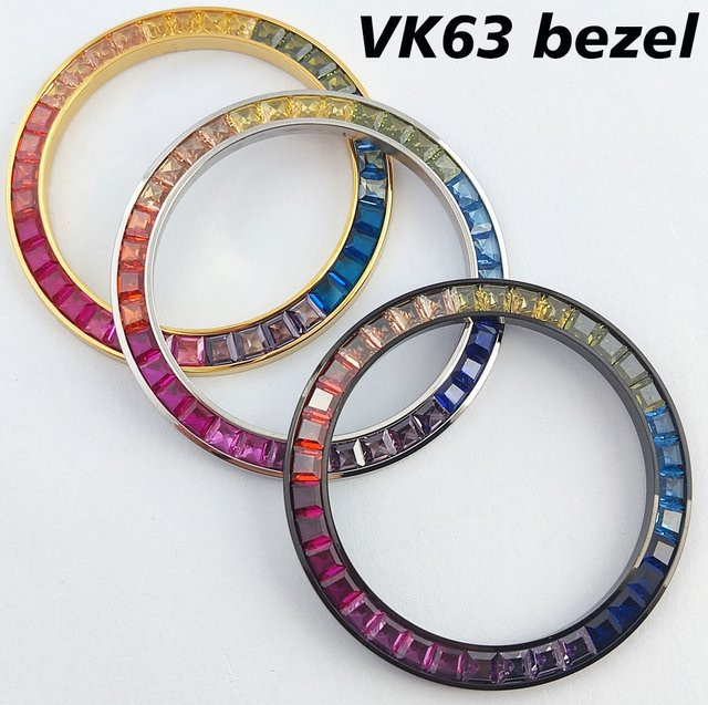 OUMASHI Uhrenlünette mit Diamantenbesatz, 39,3 mm * 30,8 mm - Bild 1