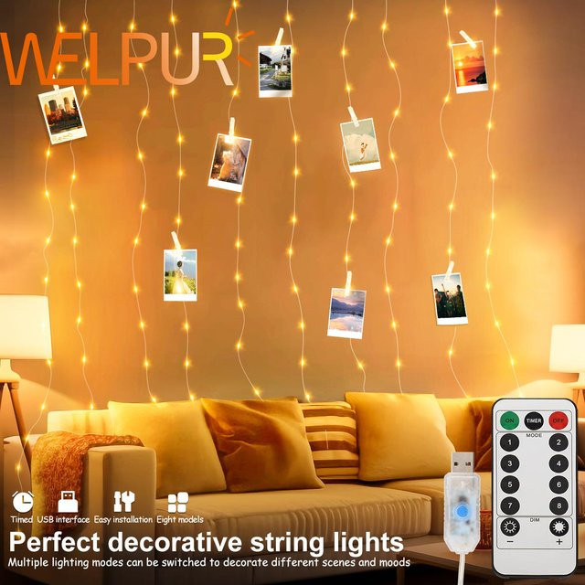 WELPUR LED Foto-Clip-Lichterkette USB-betrieben für Party und Dekoration - Bild 1