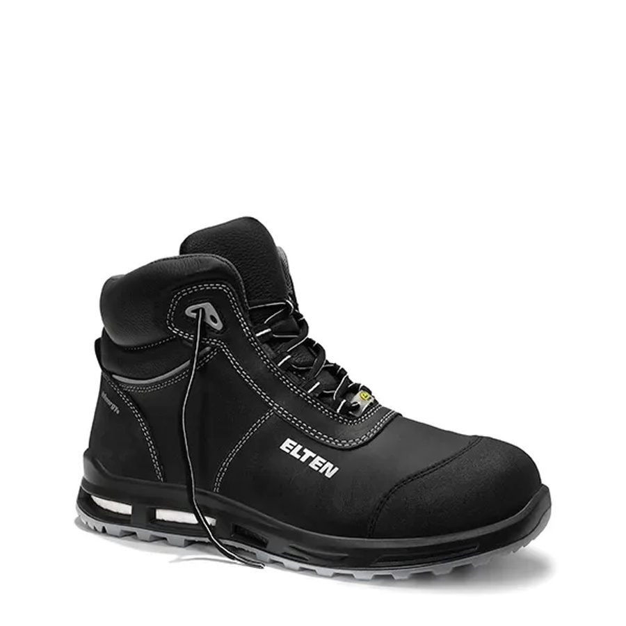 Elten Sicherheitsstiefel Reaction Xxt Mid ESD S3 aus Rindleder in Schwarz-Grau Größe 47 - Bild 2